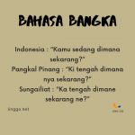 Translate Bahasa Bangka – Indonesia