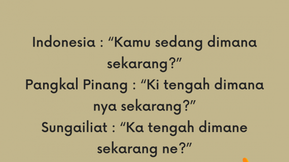 Translate Bahasa Bangka – Indonesia